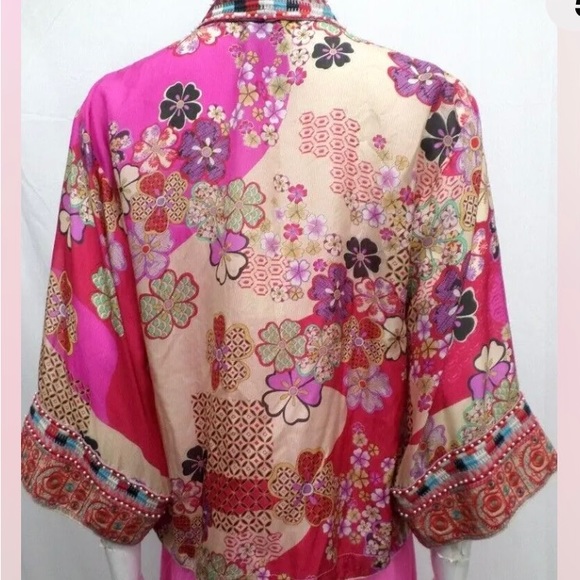 Johnny Was Women’s Silk Yama Lisa Kimono XL - Picture 5 of 14